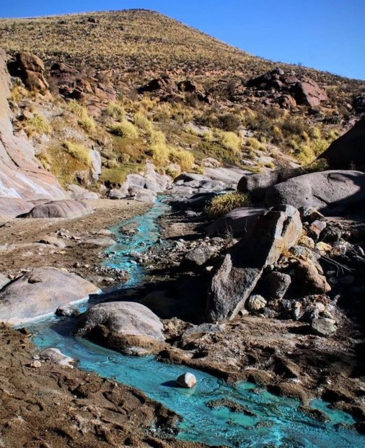 Río turquesa en Catamarca. Foto: Twitter/@Imagen_Arg.