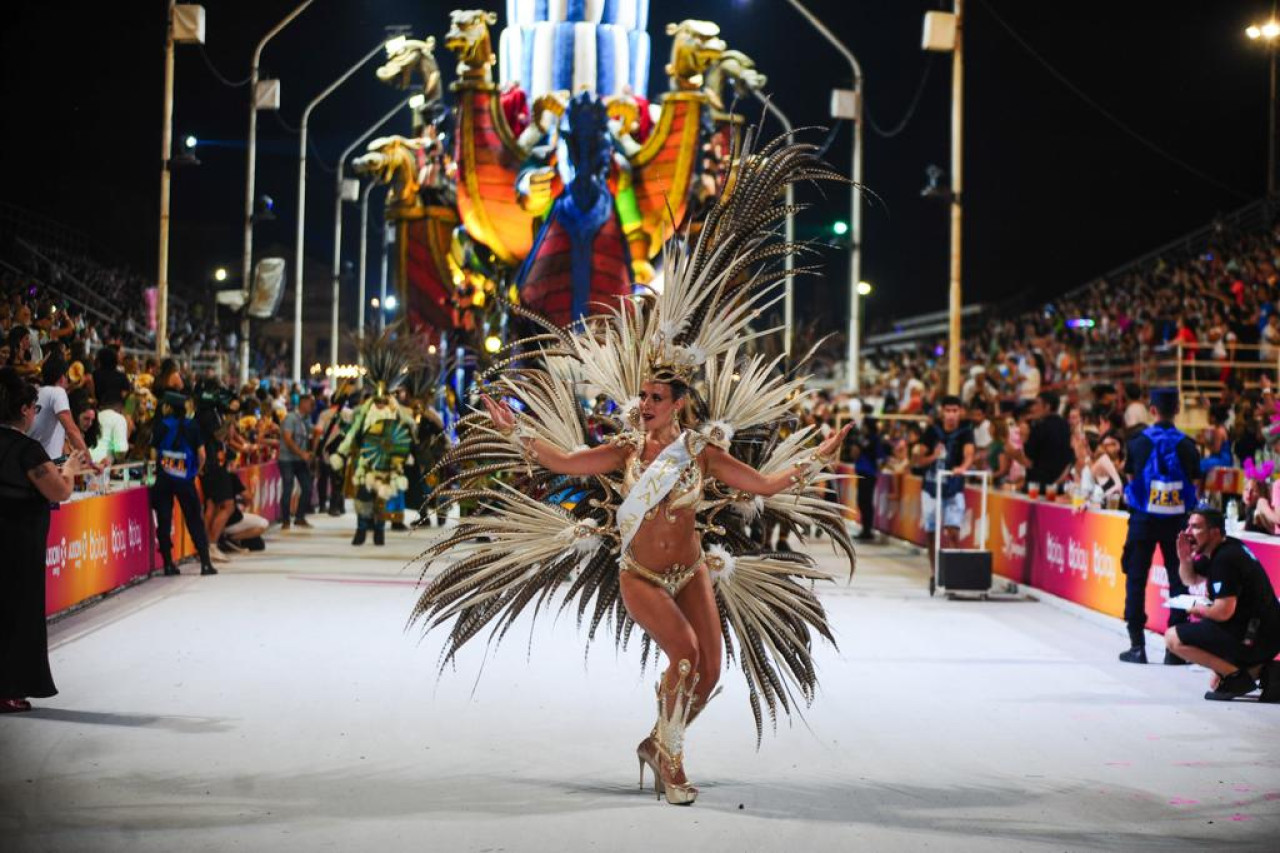 Primera noche del Carnaval de Gualeguaychu.